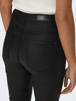 Sale ONLROYAL Skinny fit Coatede læderbukser Dame Bukser
