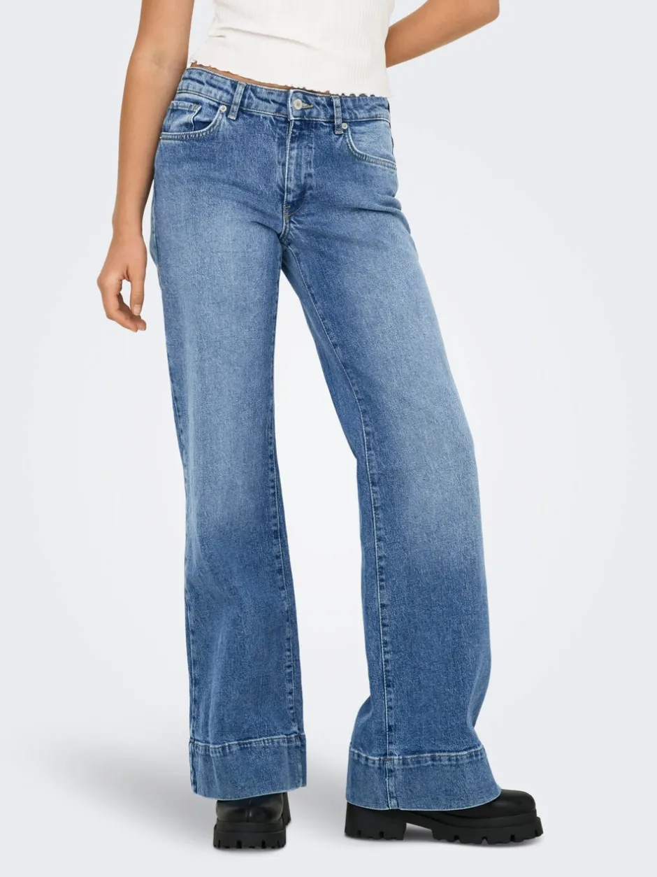 Online ONLRUELLE Mellemhøj talje Flared fit Jeans Dame Jeans|Jeans