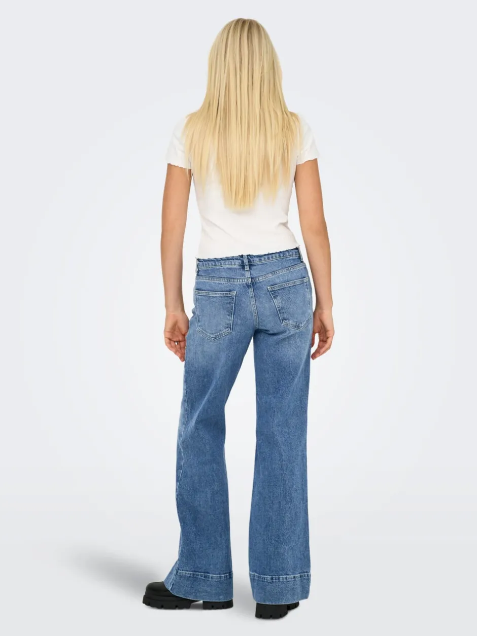 Online ONLRUELLE Mellemhøj talje Flared fit Jeans Dame Jeans|Jeans