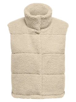 New ONLSANDRA Teddy-vest Dame Jakker Og Frakker