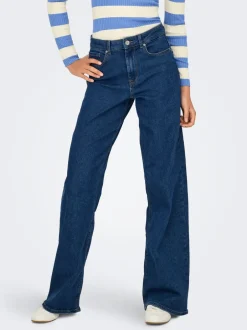 Hot ONLSANNA Høj talje Wide leg fit Jeans Dame Jeans|Jeans