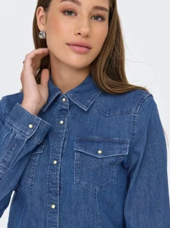Clearance ONLSASIA Denim-skjorte Dame Skjorter