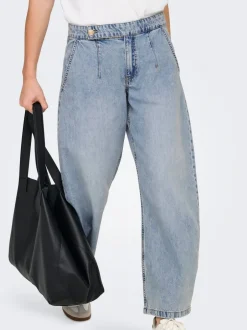 Discount ONLSAVONA Mellemhøj talje Barrel fit Ankellængde Jeans Dame Jeans|Jeans