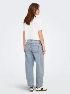 Discount ONLSAVONA Mellemhøj talje Barrel fit Ankellængde Jeans Dame Jeans|Jeans