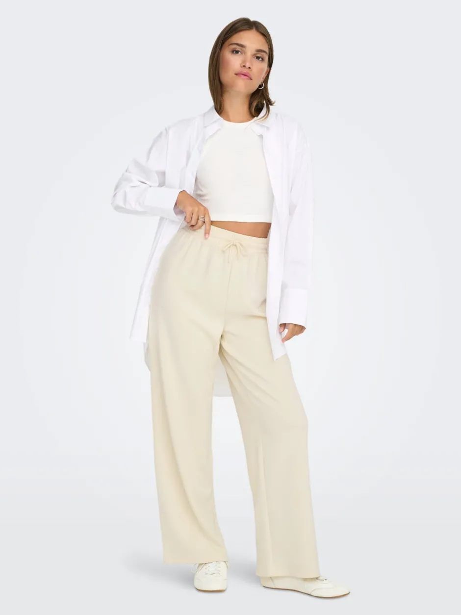 Online ONLSCARLETT Flared fit Bukser i wide fit Dame Bukser