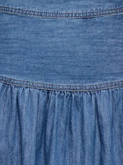 New ONLSEVIGNY Denim-nederdel Lang nederdel Dame Nederdele