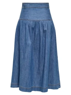 New ONLSEVIGNY Denim-nederdel Lang nederdel Dame Nederdele