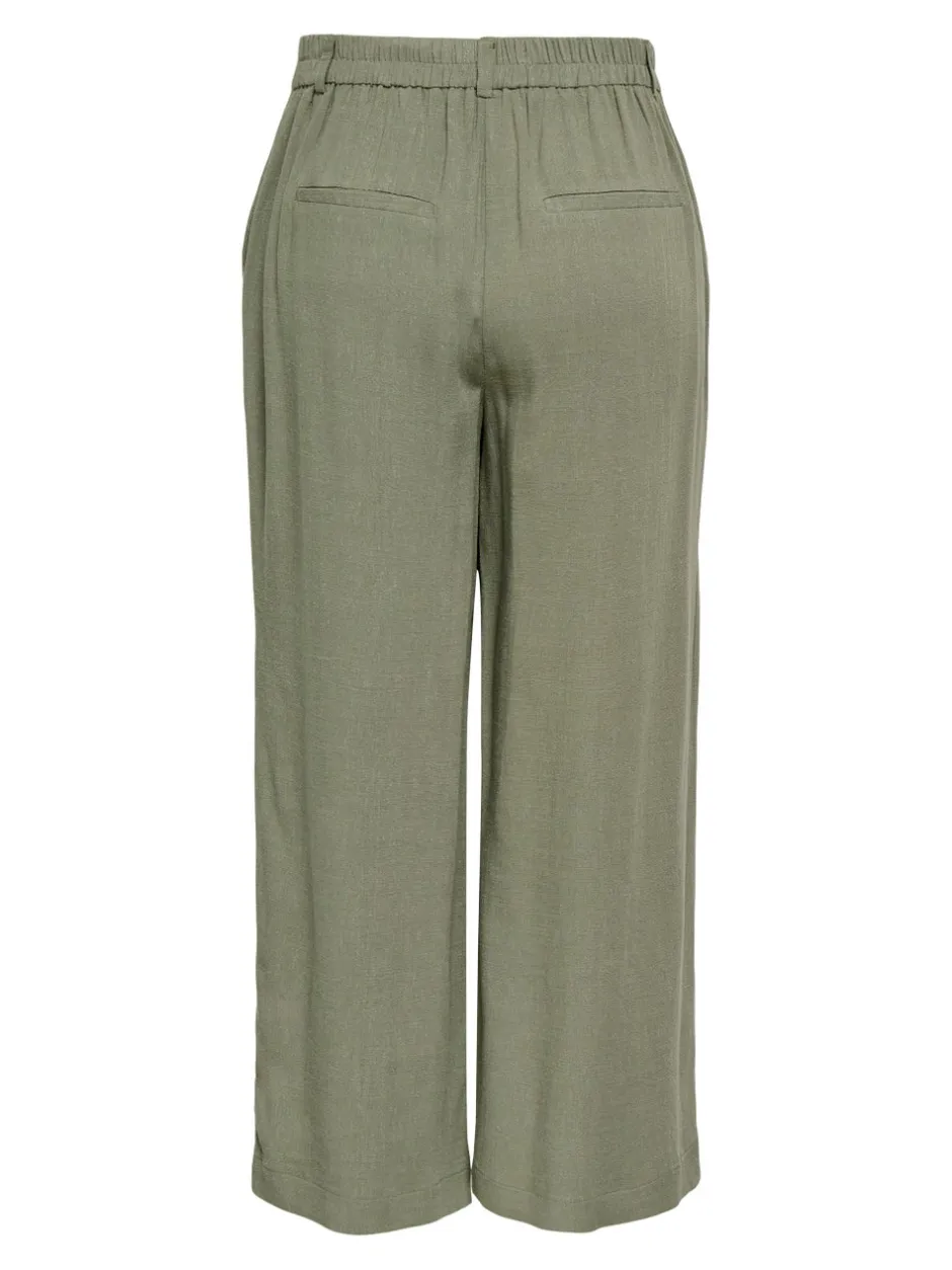 Outlet ONLSIESTA Cropped fit Hør Culottebukser Dame Bukser