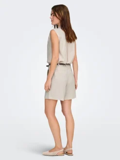 Hot ONLSIESTA Regular fit Hør Shorts Dame Shorts