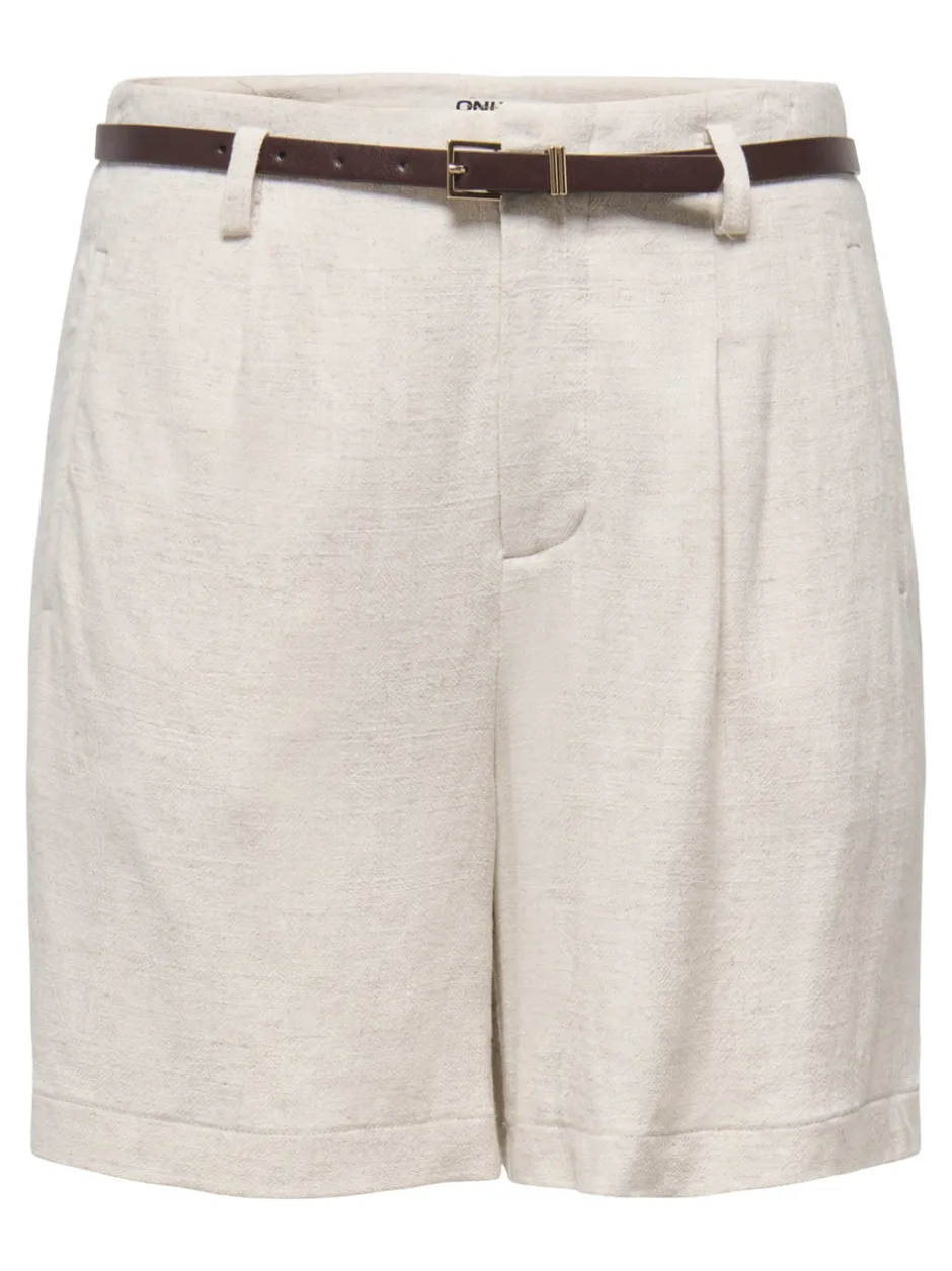 Hot ONLSIESTA Regular fit Hør Shorts Dame Shorts
