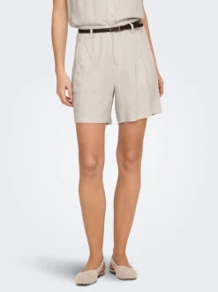 Hot ONLSIESTA Regular fit Hør Shorts Dame Shorts
