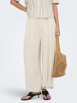 ONLSIESTA Wide leg fit Hør Bukser i wide fit Dame Bukser