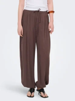 Discount ONLSIESTA Wide leg fit Hør Bukser i wide fit Dame Bukser