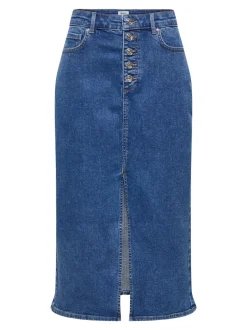 Best ONLSILJA Denim-nederdel Midinederdel Dame Nederdele