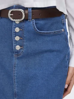 Best ONLSILJA Denim-nederdel Midinederdel Dame Nederdele