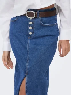 Best ONLSILJA Denim-nederdel Midinederdel Dame Nederdele