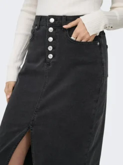 Sale ONLSILJA Denim-nederdel Midinederdel Dame Nederdele