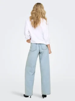 New ONLSILKY Høj talje Wide leg fit Jeans Dame Jeans|Jeans