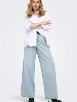 New ONLSILKY Høj talje Wide leg fit Jeans Dame Jeans|Jeans
