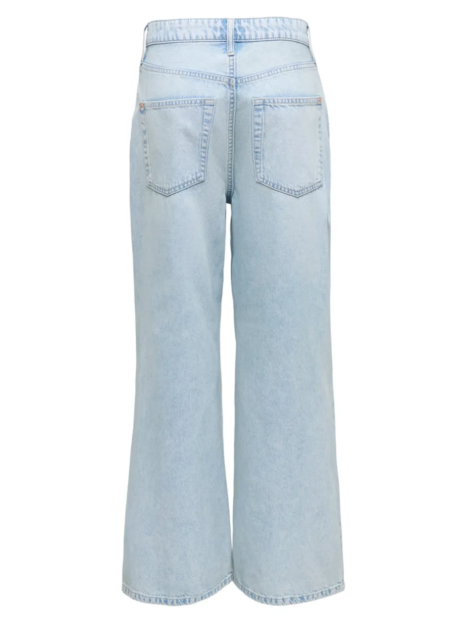 New ONLSILKY Høj talje Wide leg fit Jeans Dame Jeans|Jeans