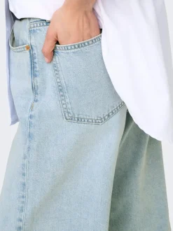 New ONLSILKY Høj talje Wide leg fit Jeans Dame Jeans|Jeans