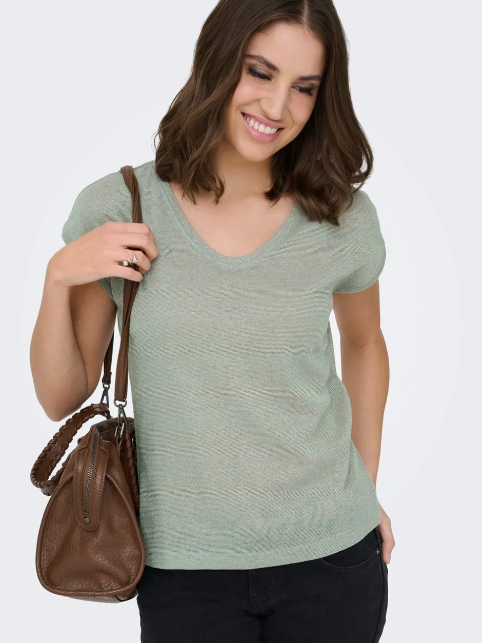 Outlet ONLSILVERY Top Dame Toppe
