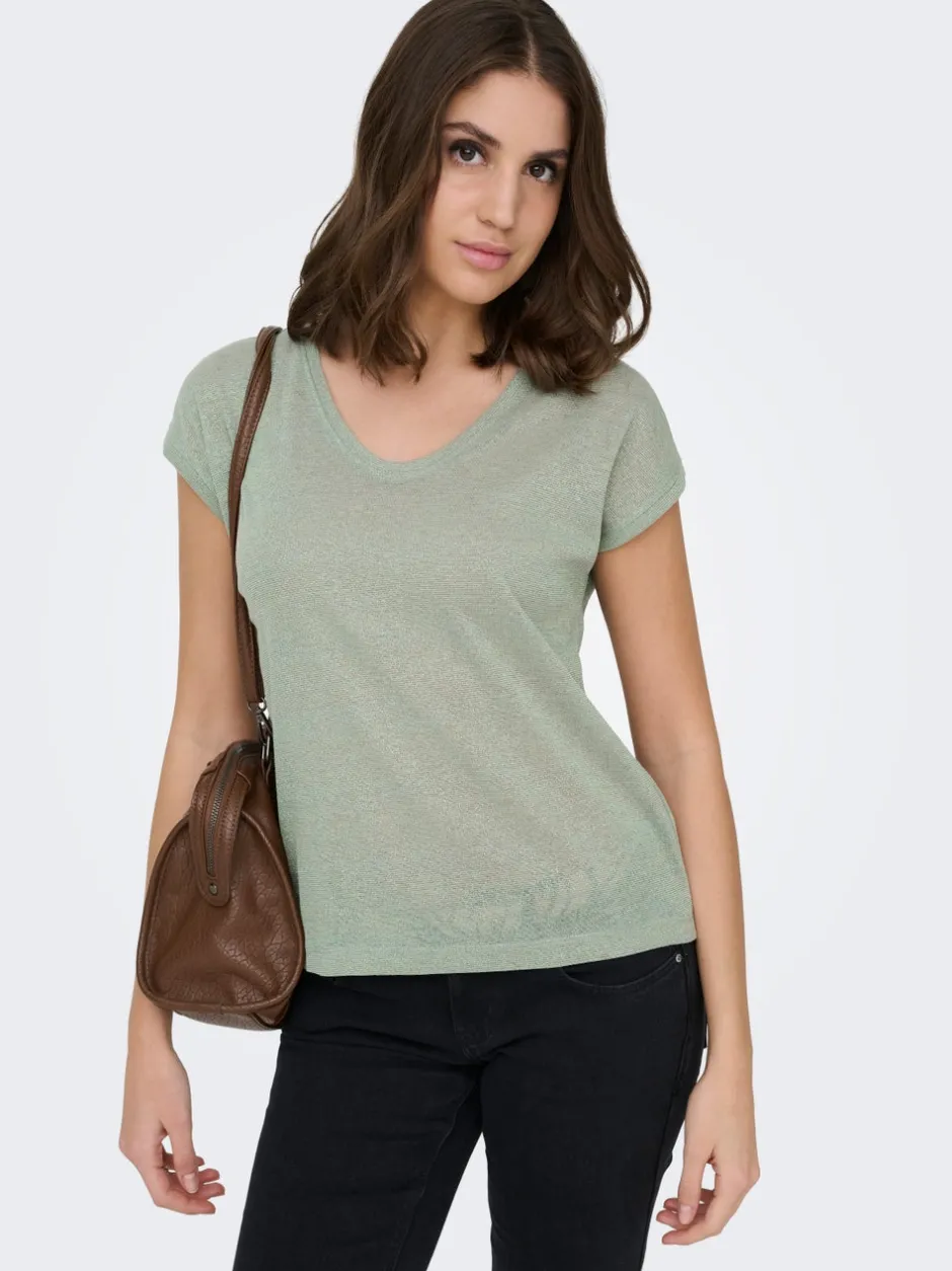 Outlet ONLSILVERY Top Dame Toppe