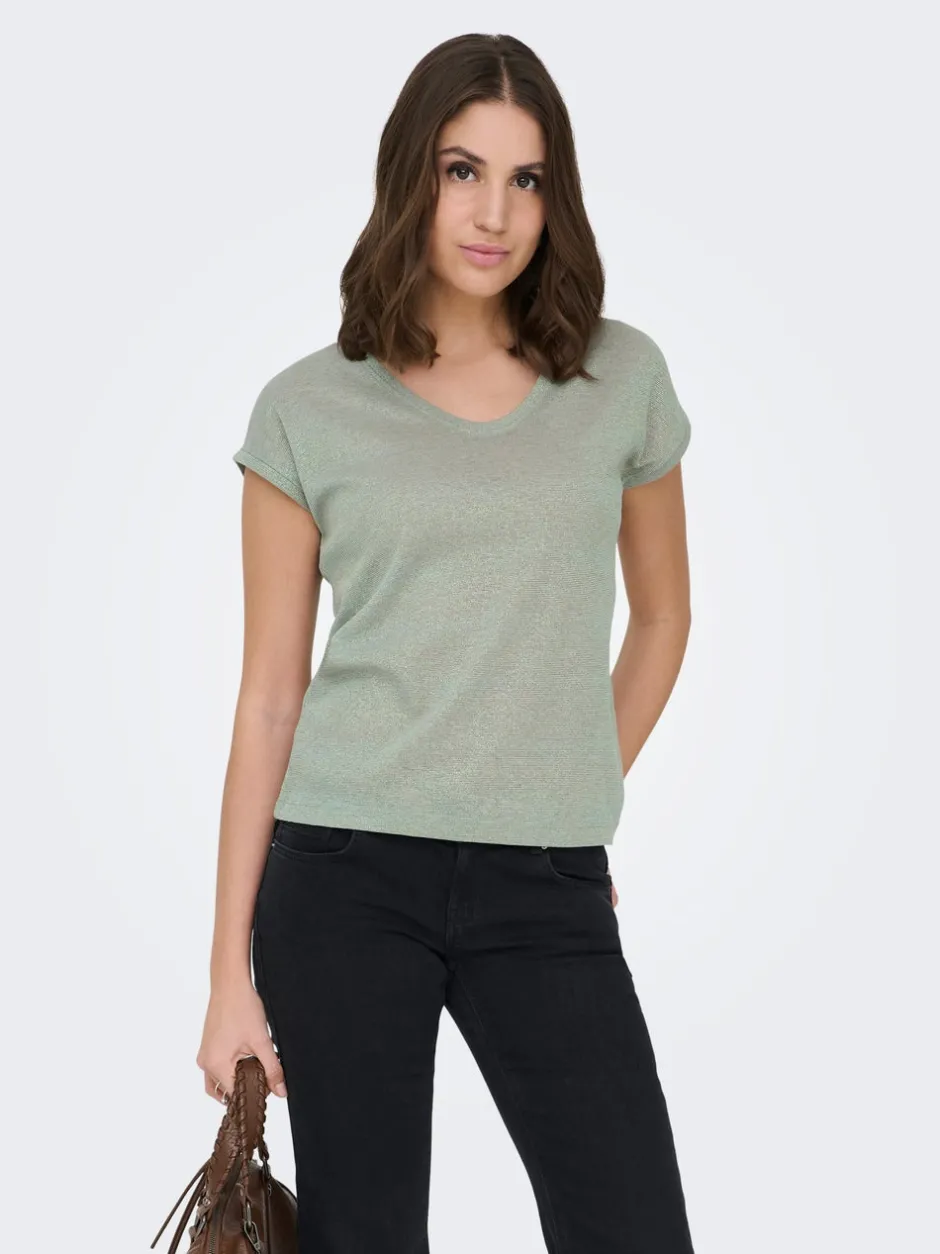 Outlet ONLSILVERY Top Dame Toppe