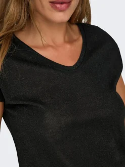 Hot ONLSILVERY Top Dame Toppe