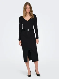 Discount ONLSIRI Denim Denim-nederdel Midinederdel Dame Nederdele|Denimnederdele