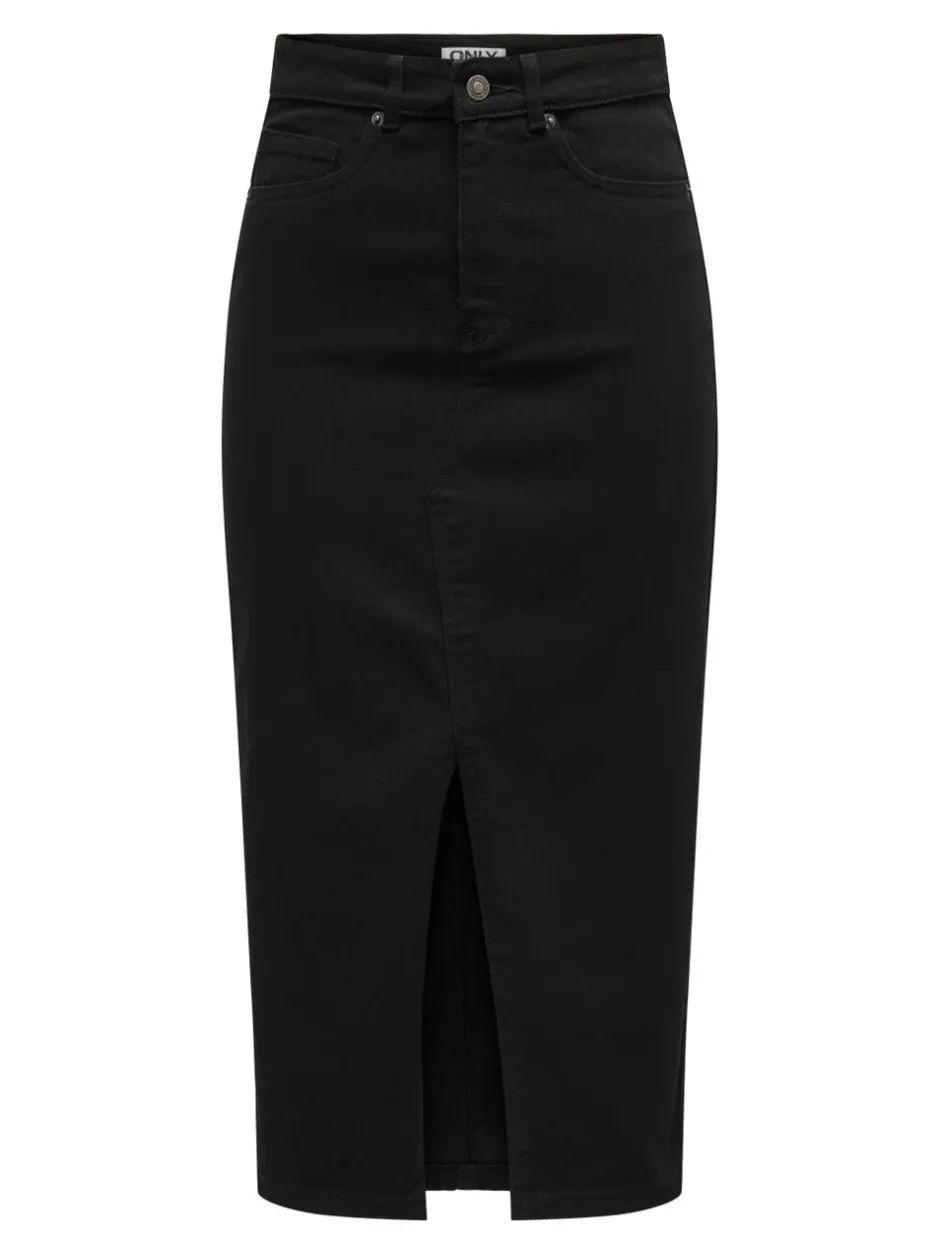 Discount ONLSIRI Denim Denim-nederdel Midinederdel Dame Nederdele|Denimnederdele
