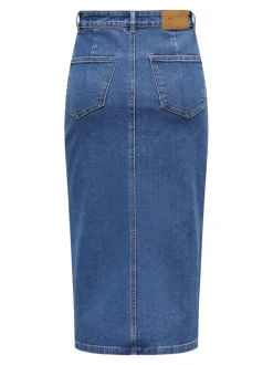 Online ONLSIRI Denim Denim-nederdel Midinederdel Dame Nederdele|Denimnederdele