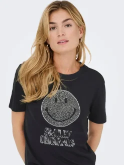 Clearance ONLSMILEY T-shirt Dame Toppe