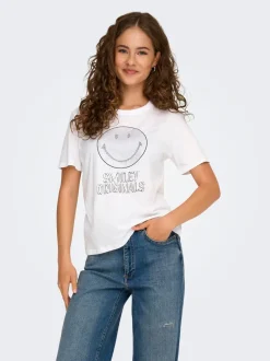Outlet ONLSMILEY T-shirt Dame Toppe