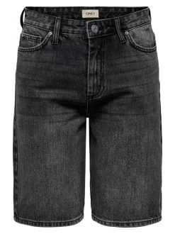 Online ONLSONNY Høj talje Regular fit Denim-shorts Dame Shorts|Double Denim
