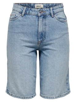 ONLSONNY Høj talje Regular fit Denim-shorts Dame Shorts|Double Denim