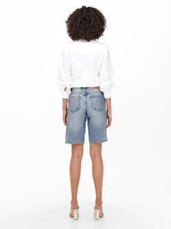ONLSONNY Høj talje Regular fit Denim-shorts Dame Shorts|Double Denim