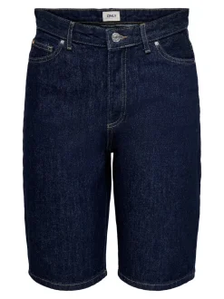 Online ONLSONNY Høj talje Regular fit Denim-shorts Dame Shorts|Double Denim