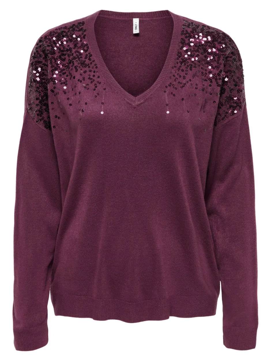 Hot ONLSTARRY Striktrøje Dame Strik & Cardigans