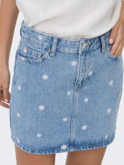 Sale ONLSTELLA Denim Denim-nederdel Kort nederdel Dame Nederdele|Denimnederdele