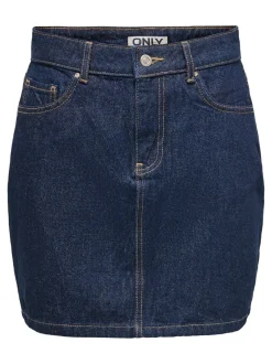 Best ONLSTELLA Denim Denim-nederdel Kort nederdel Dame Nederdele|Denimnederdele