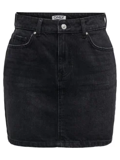 Outlet ONLSTELLA Denim Denim-nederdel Kort nederdel Dame Nederdele|Denimnederdele