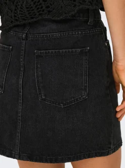 Outlet ONLSTELLA Denim Denim-nederdel Kort nederdel Dame Nederdele|Denimnederdele
