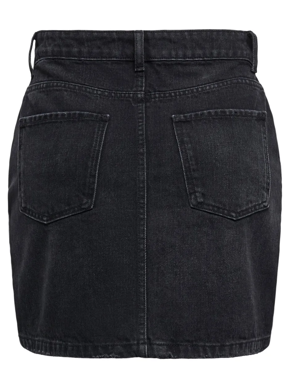 Outlet ONLSTELLA Denim Denim-nederdel Kort nederdel Dame Nederdele|Denimnederdele