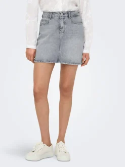 New ONLSTELLA Denim Denim-nederdel Kort nederdel Dame Nederdele|Denimnederdele
