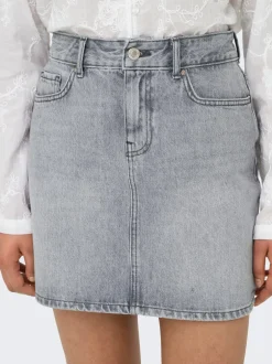 New ONLSTELLA Denim Denim-nederdel Kort nederdel Dame Nederdele|Denimnederdele