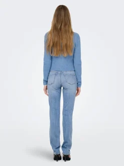 Clearance ONLSUI Mellemhøj talje Slim fit Jeans Dame Jeans|Jeans