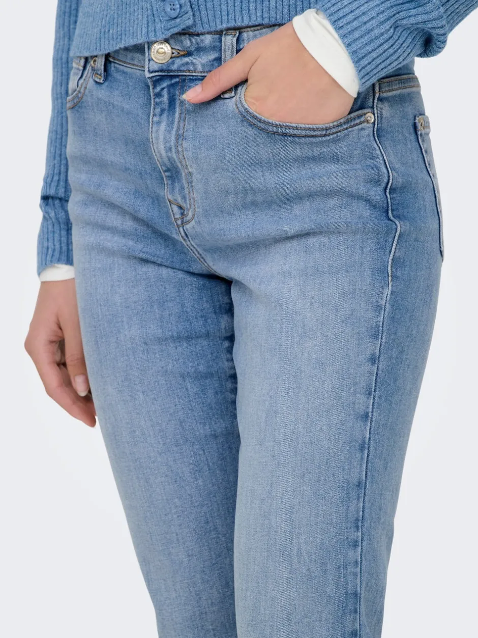 Clearance ONLSUI Mellemhøj talje Slim fit Jeans Dame Jeans|Jeans