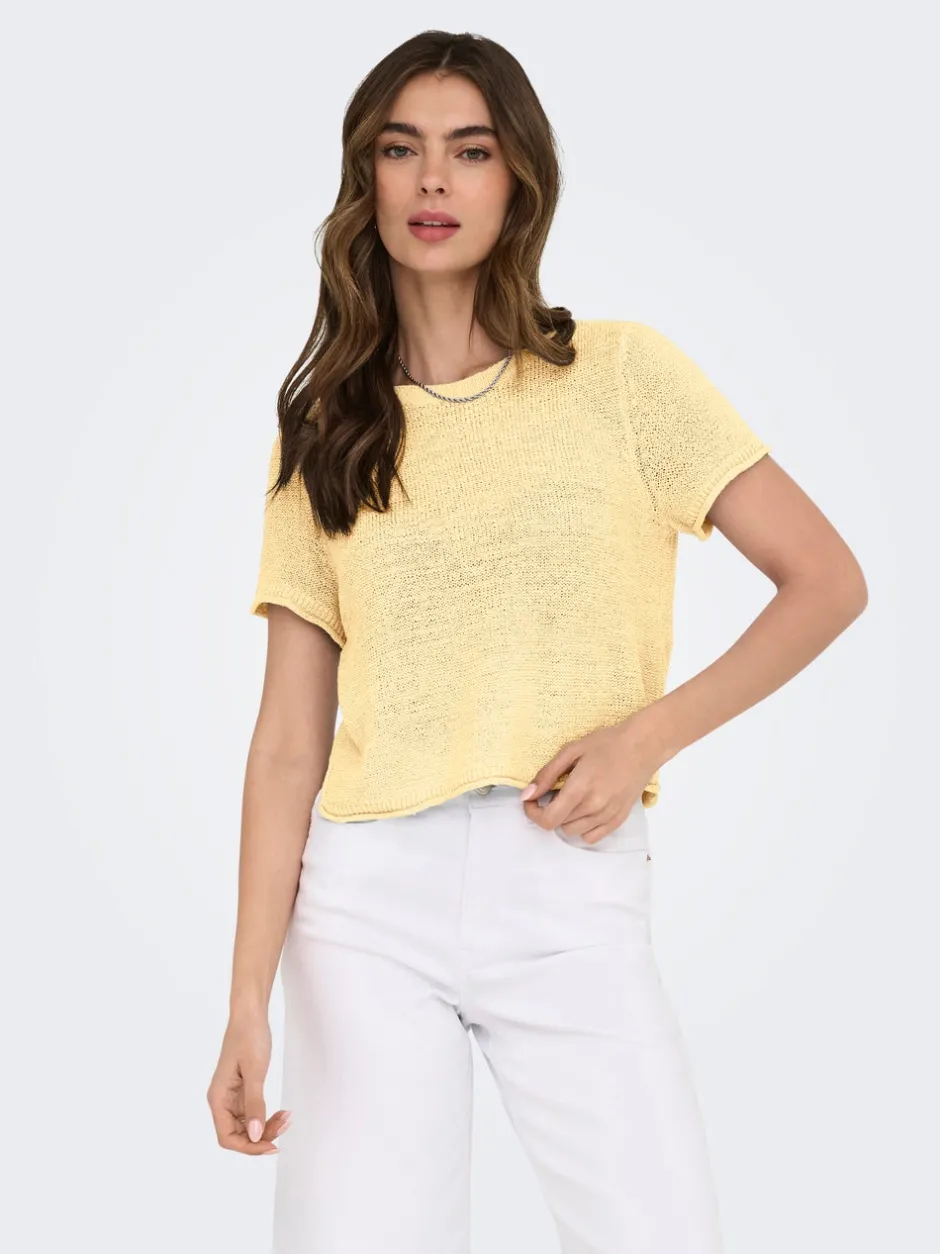 Discount ONLSUNNY Top Dame Strik & Cardigans|Toppe