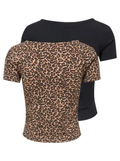 ONLSUSAN 2-pack T-shirt Dame Toppe